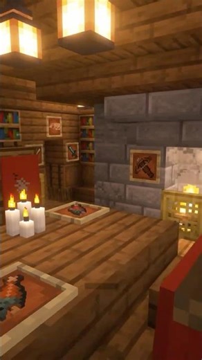 Cozy Medieval House Interior 🏰 #shorts