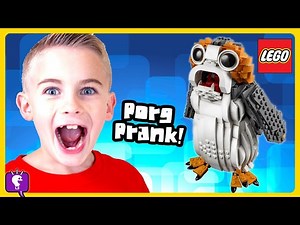 LEGO Star Wars Porg PRANKS HobbyFamily! LEGO Build by HobbyKidsTV - Videos For Kids
