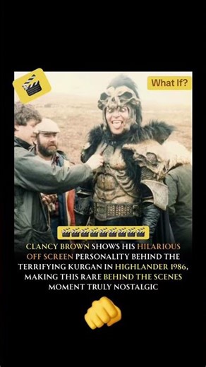 👉 Clancy Brown’s Hilarious Off-Screen Side vs The Kurgan in Highlander (1986) 😳