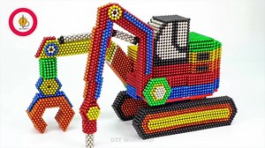 DIY - Máy xây dựng từ bi nam châm #diy #satisfying #asmr