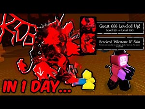 Unlocking LEVEL 100 Guest 666 In 1 Day... (Forsaken)