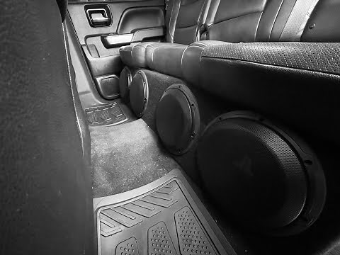 4 10 inch subwoofers in Chevy Silverado