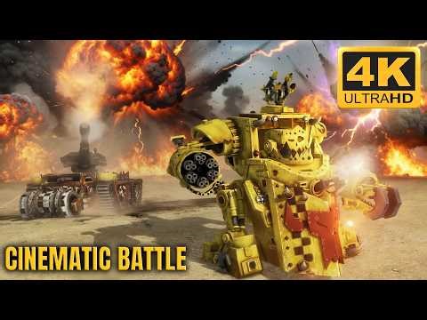 MASSIVE BATTLE! Orks vs Imperial Guard | Men of War: Warhammer 40k Mod (4K)