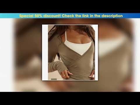 Hot Picks CSB Wrap Top Long Sleeve Yoga Shirts Cross Wrap Tie Crop Tops Fitness Shirts Woman Work