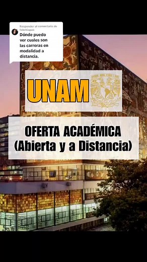 Carreras abiertas y a distancia en la UNAM 2023
