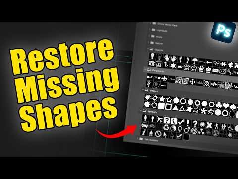 Restore Missing Shapes in Photoshop