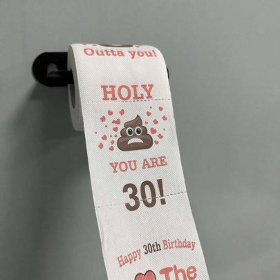 1pc, 30th Birthday Gifts For Men And Women Happy Prank Toilet Paper - 30th Birthday Decorations For Him, Her-Party Supplies Favors Ideas-Funny Gag Gifts | SHEIN