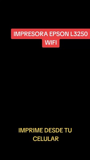 Cómo conectar tu impresora Epson L3250 a WiFi