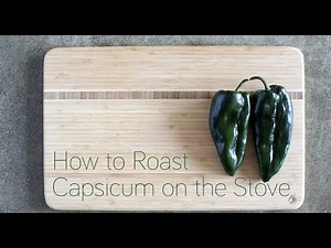 How to Roast Capsicum on the Stove