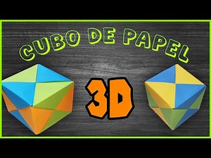 Crea un cubo de papel 3D :Tutorial paso a paso