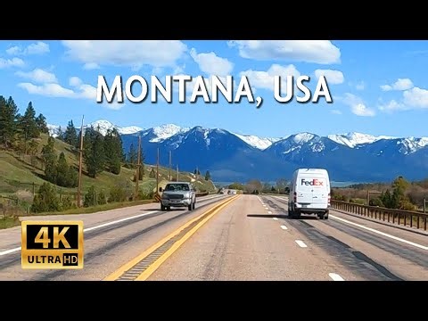 Montana, My Love - Driving Along Flathead Lake Via HWY 93 To Mountains || 4k