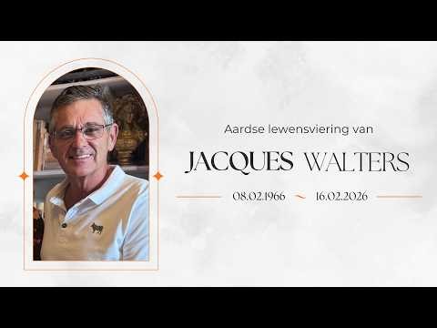 Lewensviering van Jacques Walters | 3 Maart 2026
