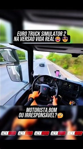 ETS 2 NA VERSÃO VIDA REAL!😂 #caminhoneiro #jogos #caminhão