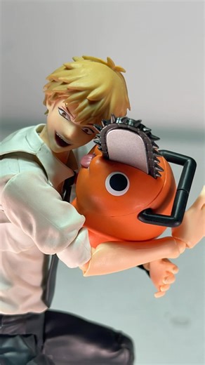 Chainsawman Stop Motion Denji and Pochita #chainsawman #anime #stopmotion #toys #figure