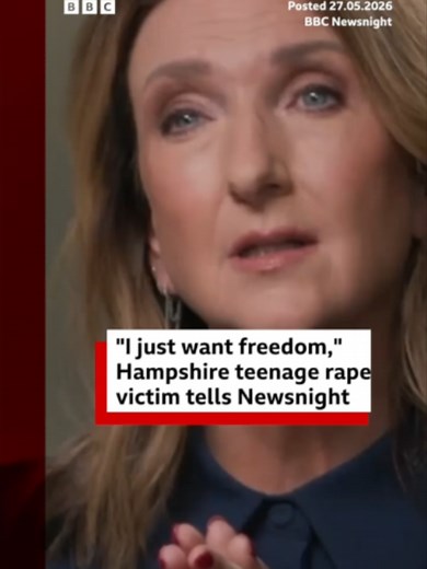 “I just want freedom”. One of the Hampshire teenage rape victims tells Victoria Derbyshire that she wants to be able to leave her house “without being scared” of seeing her attackers, with her family calling for custodial sentences for the three teenage boys. *Voiced by actors and all names changed. #Hampshire #UKNews #BBCNews