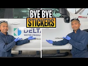 How to remove stickers from vehicle