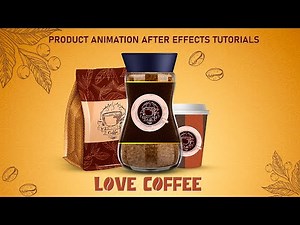 Coffee Motion Ads in After effects | Product animation after effects | after effects tutorial