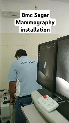 Mammography installation in BMC Sagar, Radilogy Department, #paramedical #mammogram