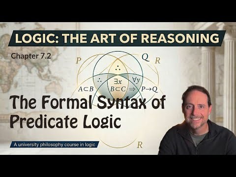 Full course in logic (philosophy) - Ch 7.2: The formal syntax of predicate logic