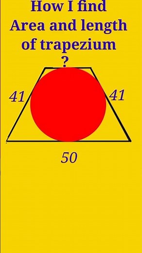 How I find length and Area of a trapezium