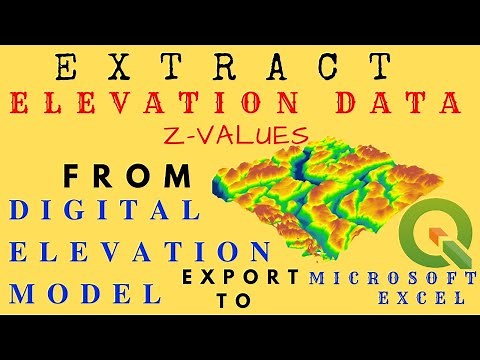 How to Extract Elevation Values from DEM | Extract Elevation (Z values) using a DEM in QGIS