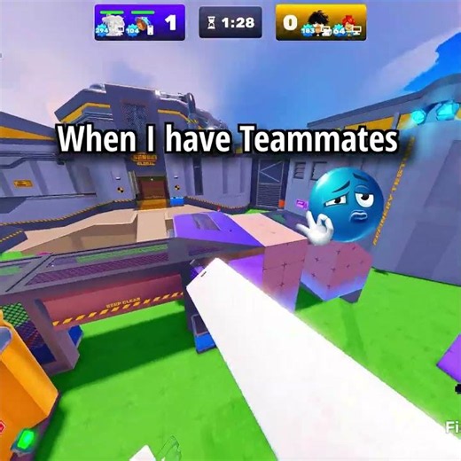 When I play Alone VS with my Teammates in Rivals #roblox #rivals