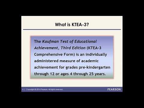 Overview of the KTEA-3 Part II
