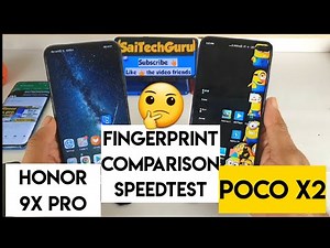 Honor 9x pro vs poco x2 fingerprint comparison indepth review