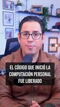 El código que inició la computación personal fue liberado