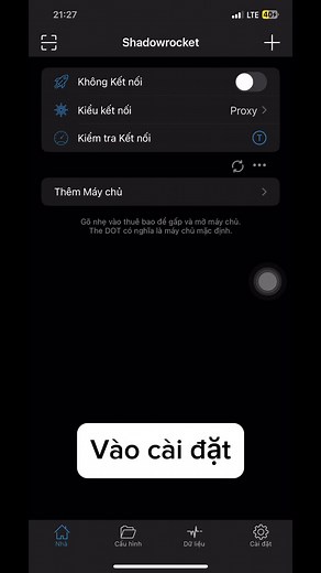 Hướng dẫn sử dụng Shadowrocket trên iOS