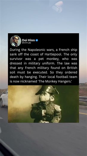 During the Napoleonic wars, a French ship sank off the