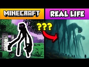 MINECRAFT vs REAL LIFE – Every MOB Compared | All Bosses & Mobs 2025 Comparison