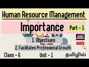 Importance of Human Resource Management | Part 1 | Fully Explained in tamil | ‪@StudyRiderz‬
