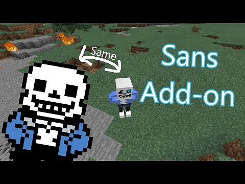 Sans Add-on minecraft bedrock edition