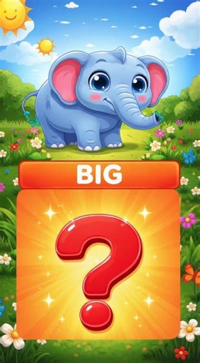 Big or Small? 🐘🐜 | Opposites Guessing Game for Kids #shorts #kidslearning #educationalvideos