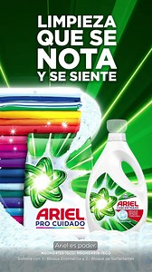Doble acción contra manchas. Ariel elimina grasa y percudido con menos de una tapita | Ariel Concentrado