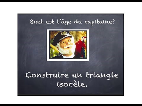 Comment construire un triangle isocèle