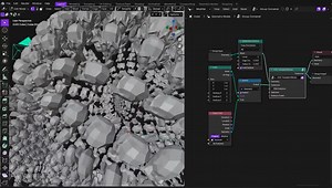 This Blender's Suzanne is made by instancing smaller Suzannes with Ashlee Alaniz's new tool. See more: https://80.lv/articles/this-blender-s-suzanne-is-made-up-of-smaller-suzannes | 80 Level