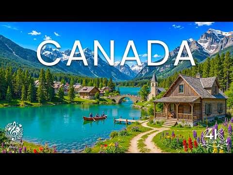 Canada 4K 🌿 Rockies, Lakes & Blooming Landscapes – Relaxing Nature UHD