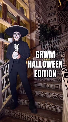 𝗠𝗮𝗿𝘁𝗶𝗻 𝗗𝘀𝗼𝘂𝘇𝗮 on Instagram: "My first ever #GRWM reel 🤷‍♂️ This Halloween look was for the “Day Of The Dead” theme on Saturday Night’s Halloween Party by @donjuliotequila @donjuliononalcbeverages at @bastiangardencity 💀 . Make up, costume and props from @partyhunterzstore_ and thank you for the video guidance @la.petite.farmer ❤️ . #halloween #partywithmarty #djlife #bastian #bengaluru #dayofthedead"