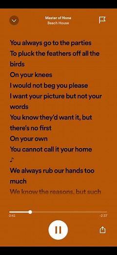 Beach House Master of None Song Lyrics