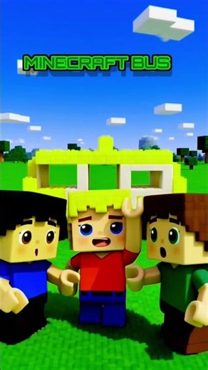Minecraft Children Build the Bus