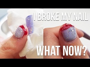 I BROKE MY NAIL DEEP! OMG!