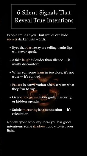6 Silent Behaviors That Reveal Hidden Intentions