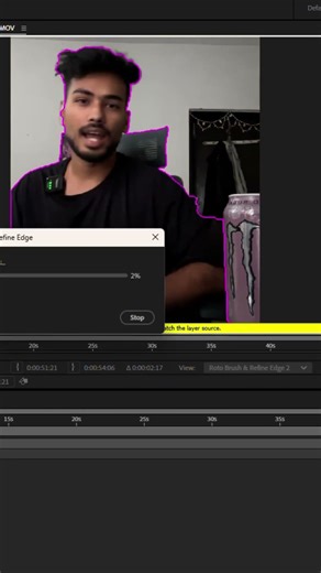 How to make transparent text effect!#videoedit #videoediting