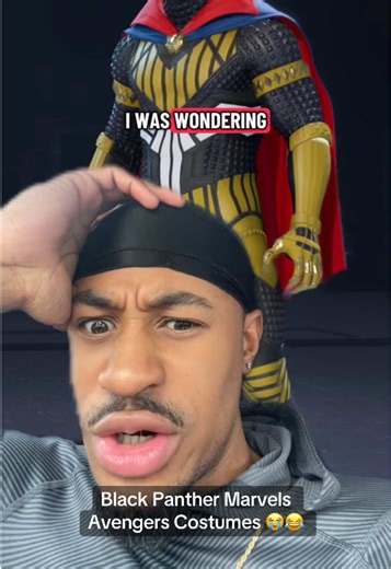 Black Panther Marvels Avengers Costumes 😭😂 #marvel #marvelrivals #blackpanther #fyp #foryoupage