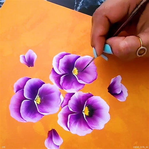 53K views · 1.2K reactions | Painting Pansy Flowers in BLOOM | Colors N Shades-The magical Rendering | Facebook