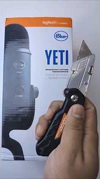 Blue Yeti Microphone Unboxing in 2025 #blueyetimicrophone #logitech #blueyetiasmr #unboxing