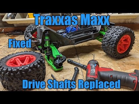 Traxxas Maxx "How to Fix Drive Shafts"
