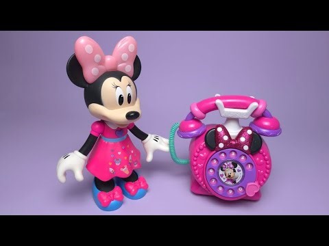 Disney Minnie Mouse Telephone Number Set Satisfying with Unboxing Compilation Toys ASMR